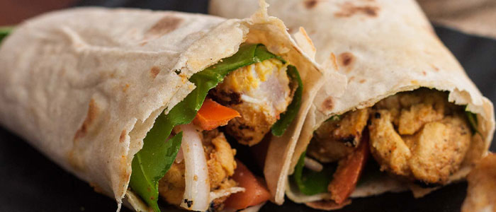 Chicken Tikka Wrap  Single 