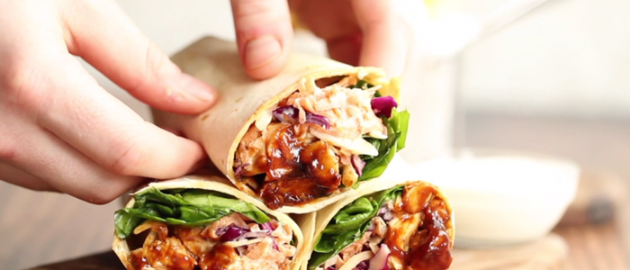 Bbq Chicken Wrap  Single 